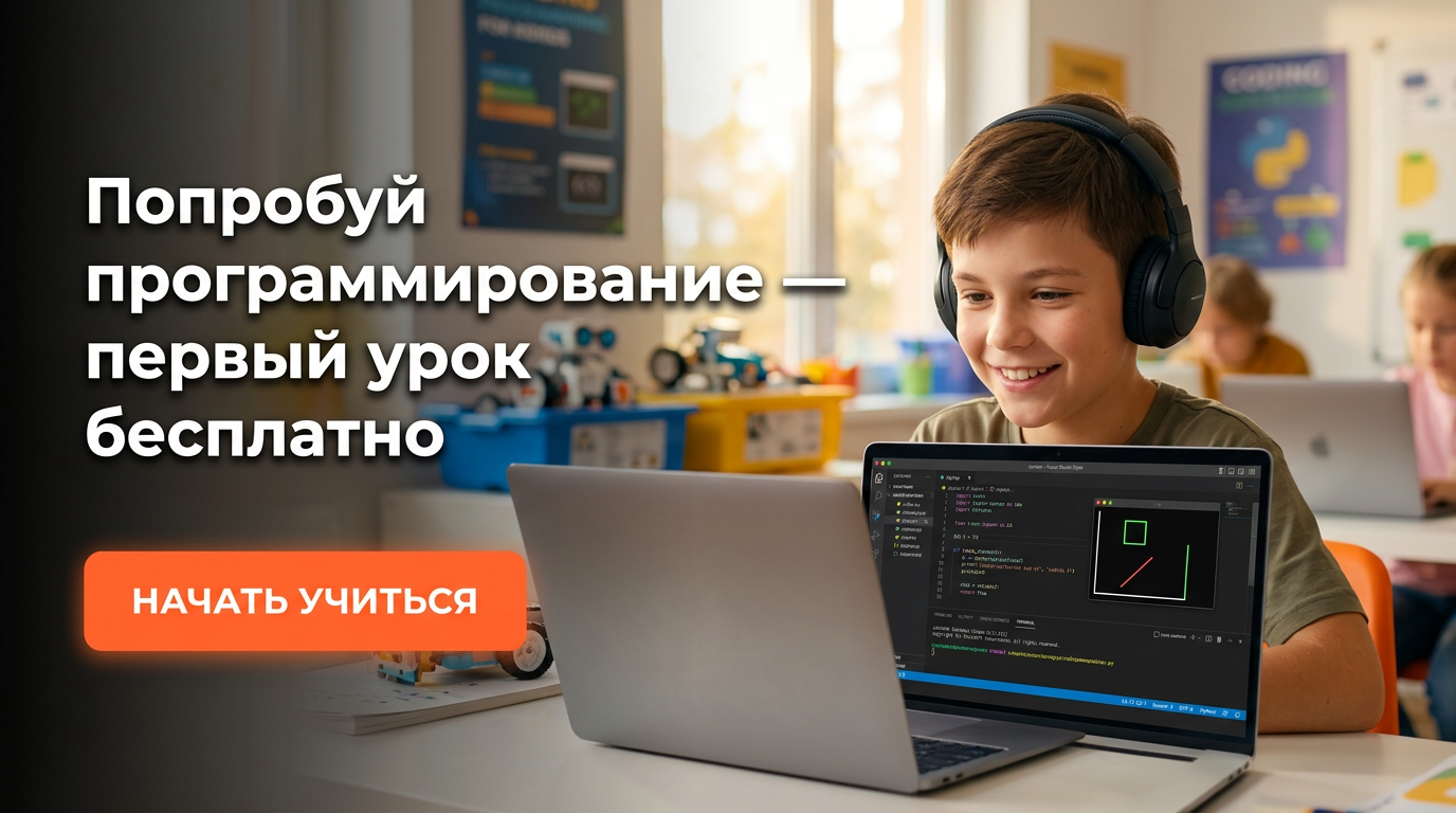 Попробуй программирование — первый урок бесплатно