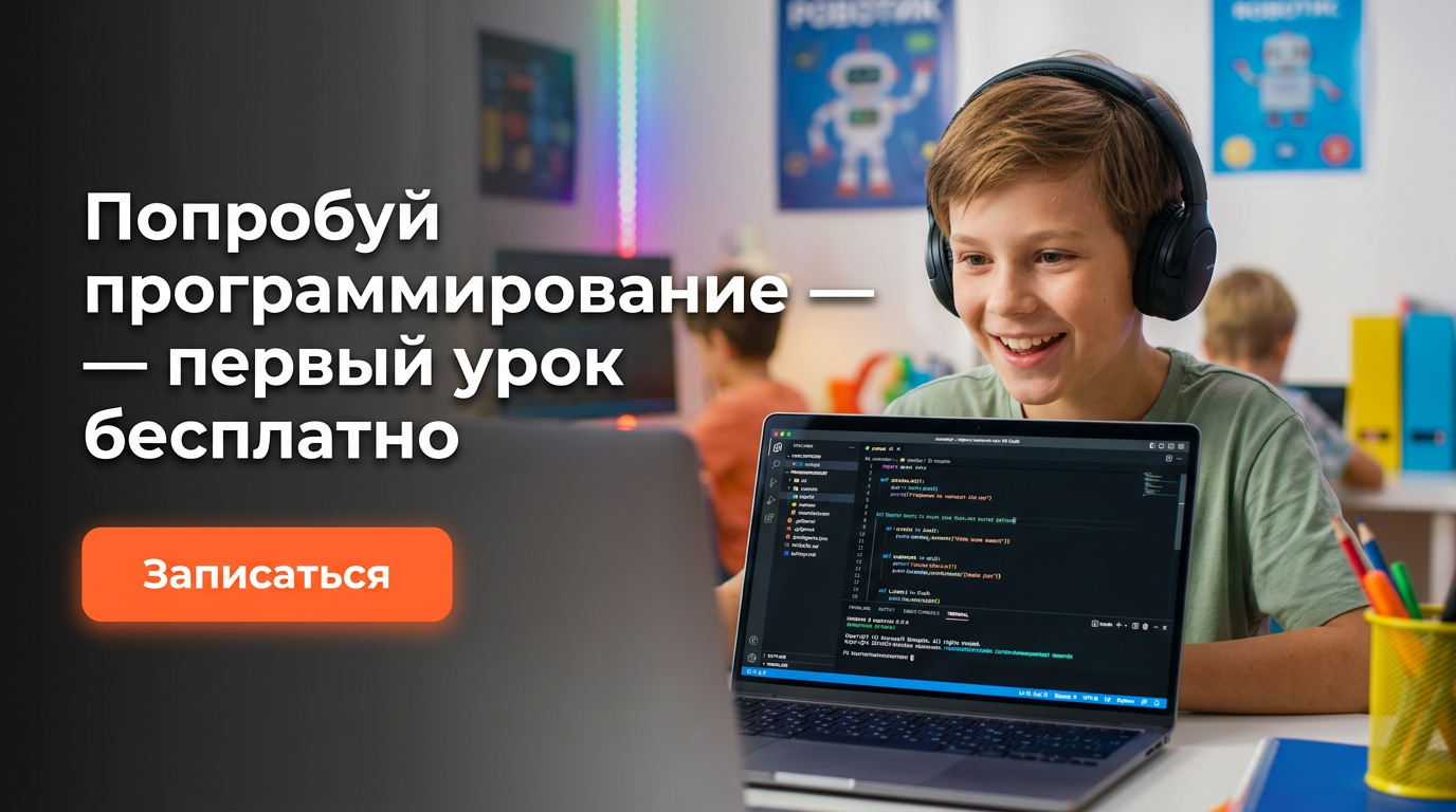 Попробуй программирование — первый урок бесплатно